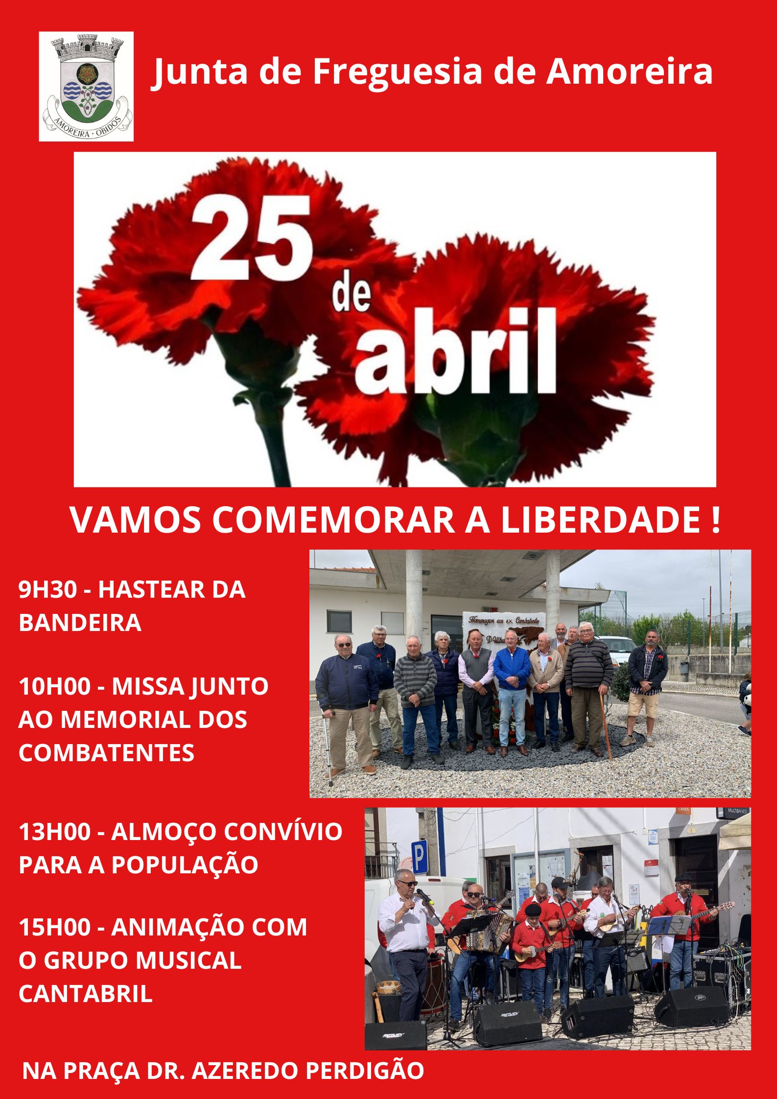 VAMOS COMEMORAR O 25 DE ABRIL!